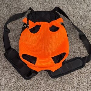 Orange Pet Carrier Backpack